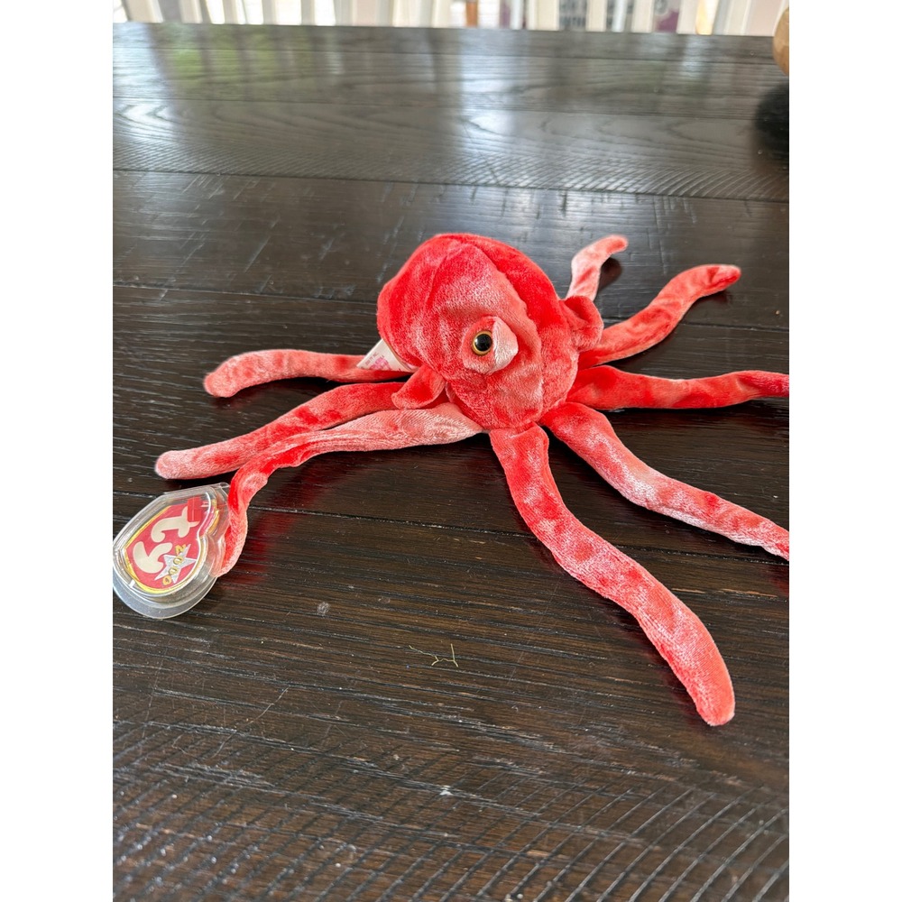 Vintage 2000 Ty Beanie Baby Wiggly The Squid Plush